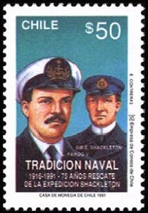 Lt. Luis Pardo and Sir Ernest Shackleton