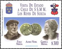 Pablo Neruda and Gabriela Mistral