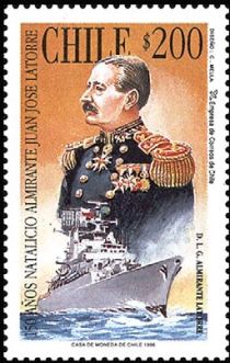 Admiral Juan José Latorre, 150th birth Anniv.