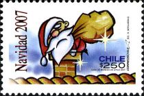 Santa in Chimney