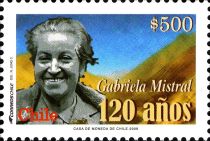 Gabriela Mistral and mountains