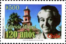 Gabriela Mistral and rose church