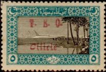 The Pyramids overprinted