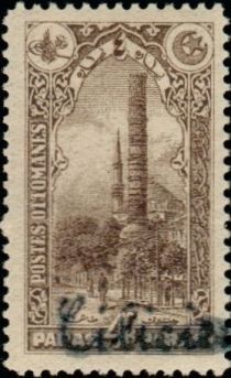 Column of Constantine overprinted