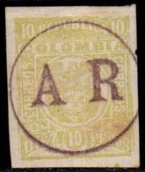 LT 194 overprinted AR in circle