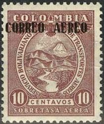 Magdalena River and Tolima Volcano Overprinted