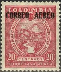 Magdalena River and Tolima Volcano Overprinted