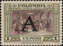 "Proclamation of Independence" (C. Leudo) - overprinted