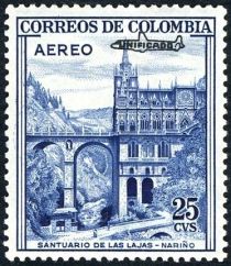 Las Lajas Sanctuary, Nariño Overprinted