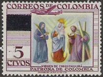 Virgin of Chiquinquirá Overprinted