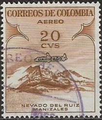 Nevado del Ruiz, Manizales Overprinted