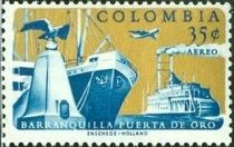 Ships in Barranquilla Harbour