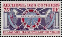 1ère liaison radiotélephonique Paris-Moroni-First radiotelep