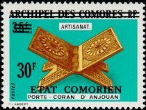 Porte-coran d'Anjouan overprinted and surcharged