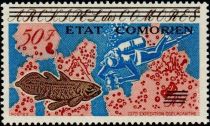 West Indian Ocean Coelacanth (Latimeria chalumnae) overprint