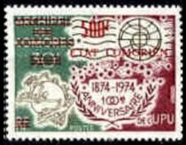 U.P.U. Centenary overprinted and surcharged