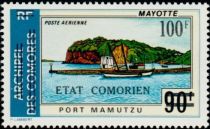 Port Mamutzu overprinted and surcharged