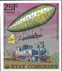 Santos-Dumont's Airship and Brazilian Locomotive