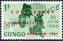 Overprint “Conférence Coquilhatville avril-mai 1961”