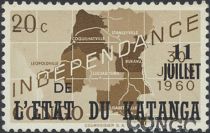 Independence (overprint KATANGA) Albertville overprint