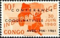 Overprint “Conférence Coquilhatville avril-mai 1961”