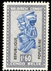 "Buangakokoma" (Kneeling female figure) - overprinted