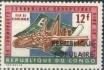 The European Union is helping Congo, overprinted