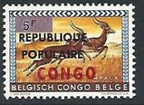 Impala (overprint CONGO) overprinted,surcharged, overprinted