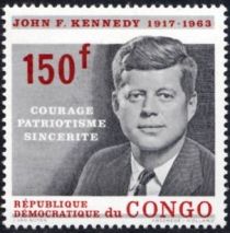 John F. Kennedy (1917-1963) (stamp from Bel:CD BL15)