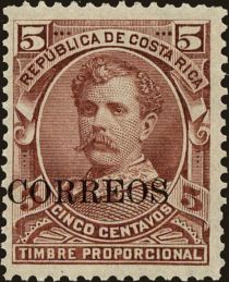 Ramón Bernardo Soto Alfaro overprinted "CORREOS"