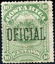 Coat of Arms overprinted "OFICIAL"