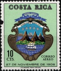 Arms of Costa Rica, 1906