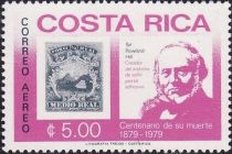 Costa Rica first stamp and Sir Rowland Hill