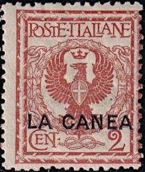 Italy Stamps Overprint "LA CANEA"