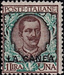 Italy Stamps Overprint "LA CANEA"