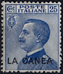 Italy Stamps Overprint "LA CANEA"