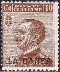 Italy Stamps Overprint "LA CANEA"