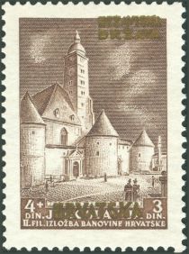 Zagreb's Old Cathedral - overprinted