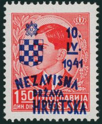 Overprinted King Peter II (1923-1970)