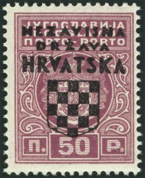 Overprint on Postage Due Stamp