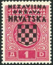 Overprint on Postage Due Stamp