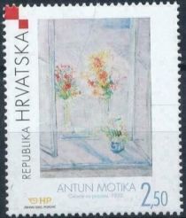 Antun Motika: "Flowers on the Window", 1932