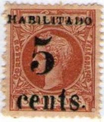 King Alfonso XIII, Habilitado surcharge