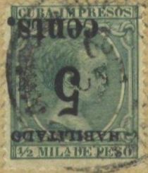 King Alfonso XIII, Habilitado surcharge