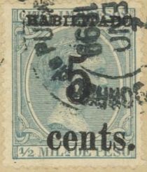 King Alfonso XIII, Habilitado surcharge