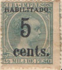 King Alfonso XIII, Habilitado surcharge