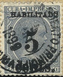 King Alfonso XIII, Habilitado surcharge