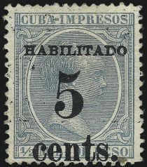 King Alfonso XIII, Habilitado surcharge