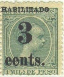 King Alfonso XIII, Habilitado surcharge