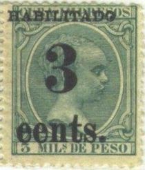 King Alfonso XIII, Habilitado surcharge